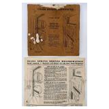 Vintage Allpax Coil Form Weatherstrip Tin - Bronze Spring Weatherstrip Kit with Sears Instructions