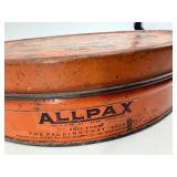 Vintage Allpax Coil Form Weatherstrip Tin - Bronze Spring Weatherstrip Kit with Sears Instructions