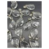 Vintage Crystal Teardrop Tension Lamp Prism Pendants for Pendant Lamp