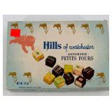 Hills of Westchester Petits Fours Box, Scrabble Pieces & Vintage Board Game Ephemera Lot