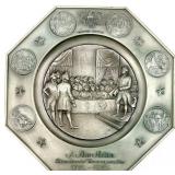 Pewter Plate A New Nation Bicentennial Commemorative 1776-1976 & International Silver Company