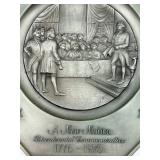 Pewter Plate A New Nation Bicentennial Commemorative 1776-1976 & International Silver Company