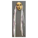 Vintage Bronze Venetian Theater Mask & Pastel Ribbon Ties