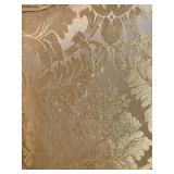 Vintage Rococo Revival Armchairs - Pair, Gilded Carved Frames & Damask Upholstery