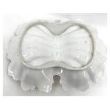 Vintage Porcelain Lobster Dish & 4 Ashtrays with Caddy