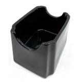 Hall Pottery Sugar & Creamer Set - Cork Carving Under Glass Diorama - Sugar Packet Caddy