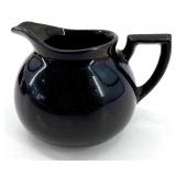 Hall Pottery Sugar & Creamer Set - Cork Carving Under Glass Diorama - Sugar Packet Caddy