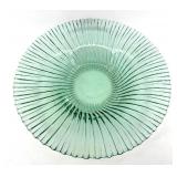 Chodziez Vase, Floral Dish, Emerald Green Glass Bowls & Teal Ribbed Plate