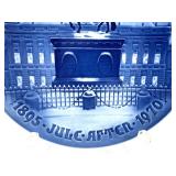 BG Bing & Grøndahl Blue & White Plates - Amalienborg Royal Palace, Mors Dag 1969