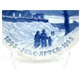 BG Bing & Grøndahl Blue & White Plates - Amalienborg Royal Palace, Mors Dag 1969