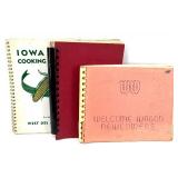 Vintage Iowa Cookbooks Collection - Spiral Bound Recipe Books