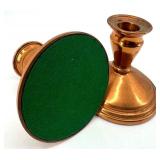 Vintage Copper Candelabra Five-Arm Centerpiece with Teapots Set, Made in England