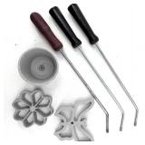 Sun-Maid Recipe Boxes & Rosette Molds with Irons - 3 Boxes Included