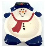 Enchanted Forest LED Holiday Lantern Battery-Operated with Timer & Snowman Dish Mud Pie Gnome Decor