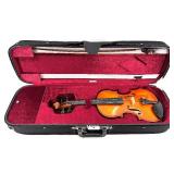 Vintage Violin No. 11813 K with Case & Bow – Flame Maple Finish