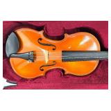 Vintage Violin No. 11813 K with Case & Bow – Flame Maple Finish
