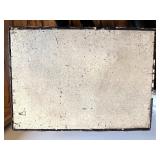 Vintage White Wicker Plant Stand - 2-Tier Table with Crossed Supports