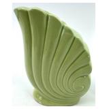 Vintage Green Shell Vases Pair, Pink Glass Candlesticks, Iridescent Candle Holders & Thomas Kinkade Jewelry Box