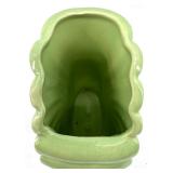 Vintage Green Shell Vases Pair, Pink Glass Candlesticks, Iridescent Candle Holders & Thomas Kinkade Jewelry Box