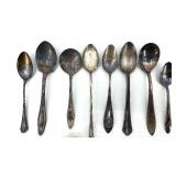 Vintage Silver Plate Spoons - Mixed Pattern Flatware