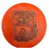 Stacking Orange Plastic Storage Container & Cracker Jack Charms