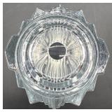 Crystal Glass Vases - 3-Piece Set: Bubble-Embossed Cylinder, Tall Ribbed Vase, Hurricane-Style Vase