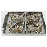 Vintage Metal Chocolate Bunny Molds