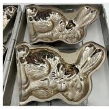 Vintage Metal Chocolate Bunny Molds