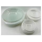 Glass Light Shades (Lot of 3)