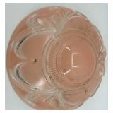 Vintage Glass Light Shades Pink & Clear (Lot of 2)