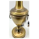 Rembrandt Brass Table Lamps - Pair with 3-Way Switch