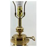 Brass Table Lamps Pair - 3-Way Switch