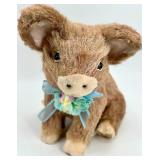 Cow Easter Decor Set - Happy Easter Sign & Egg Table Decor & Wooden Eggs