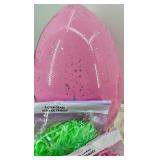 Creatology Easter Egg Decorating Kit - 12 Eggs, Easter Grass, 3 bunny sacs, Jumbo Nesting Plastic Eggs and more