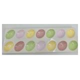 Easter Bunny Wreath Decor with Table Runner, Egg Tray, Bird Nest & Pastel Eggs