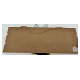 HOP Easter Sign with Wreath on Wood Board & Artificial Grasses