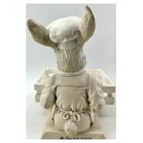 Fleur de Lis Bunny Planter Statue & Lavender Pots