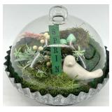 Spring Terrarium - Glass Dome with Moss, Nest & Ceramic Bird