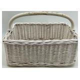 Country Farmhouse Spring Decor Set - Framed Chicken Art & 3 Hydrangeas & Wicker Basket (Lot of 5)