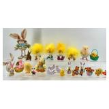Assorted Easter Bunny & Chick Figures - Cute Spring Decorative Toys