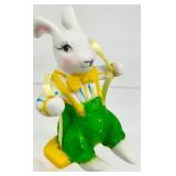 Assorted Easter Bunny Figurines & Decor Ceramic Collection