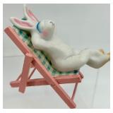 Assorted Easter Bunny Figurines & Decor Ceramic Collection