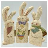 Assorted Easter Bunny Figurines & Decor Ceramic Collection