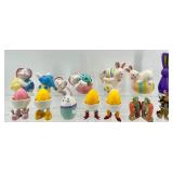 Ceramic Easter Bunny Figurines & Egg Decor Collection
