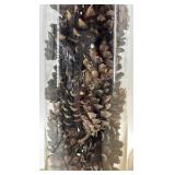 Table Lamp with Pinecone Glass Cylinder & Shade