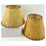 Table Lamp - Denim Shade & 2 Parchment Shades