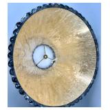 NEW Lampshades Pair - Black Pleated & Gold Interior