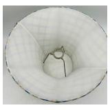 Assorted Lamp Shades - Dragonfly Floral Print, Plaid Blue & Yellow, Ivory Pleated Embroidered