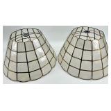 Capiz Shell Lampshades - 2 Capiz Shell Shades, 4 Mica Shades & 2 Metal Shades