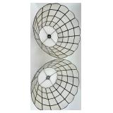 Capiz Shell Lampshades - 2 Capiz Shell Shades, 4 Mica Shades & 2 Metal Shades